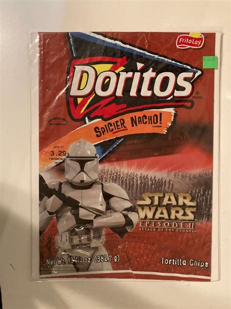 doritos attack of the clones bags|Spicier Nacho Doritos Chip Bag .